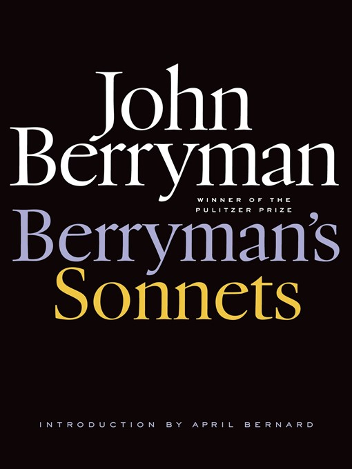 Title details for Berryman's Sonnets by John Berryman - Wait list